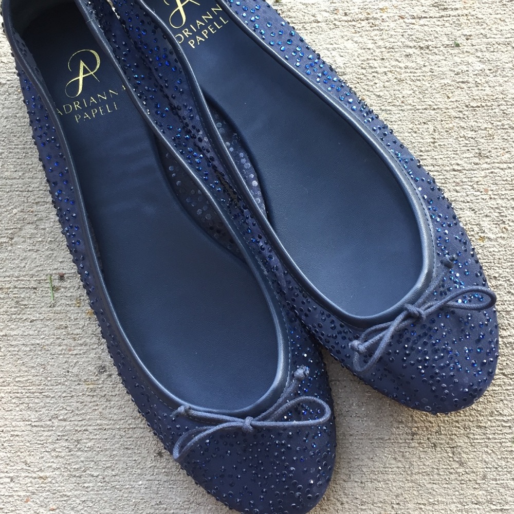 Adrianna Papeli Ballet Blue Flats - Picture 5 of 7